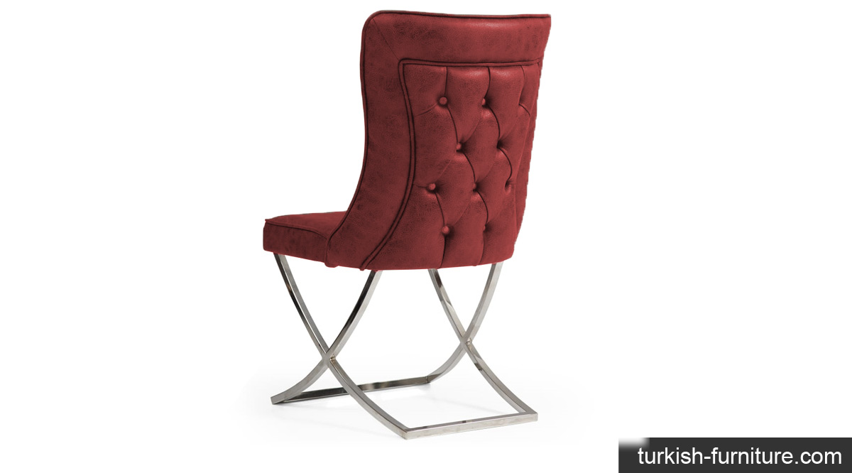 Chesterfield iron Burgundy Chair