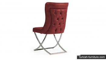 Chesterfield iron Burgundy Chair