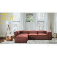 Essen Dried-Pink Corner Sofa