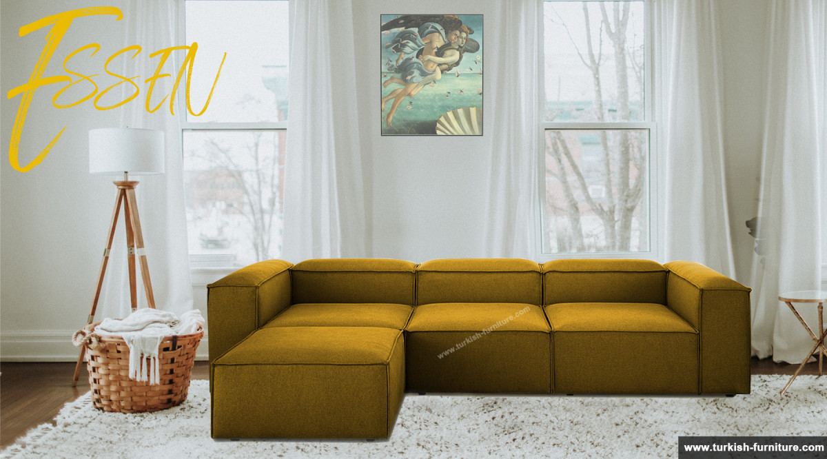 Yellow Essen Corner Sofa Set