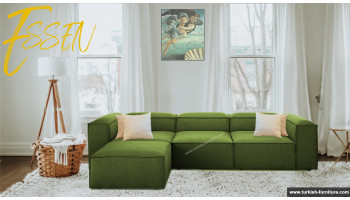 Essen Corner Sofa Set Green