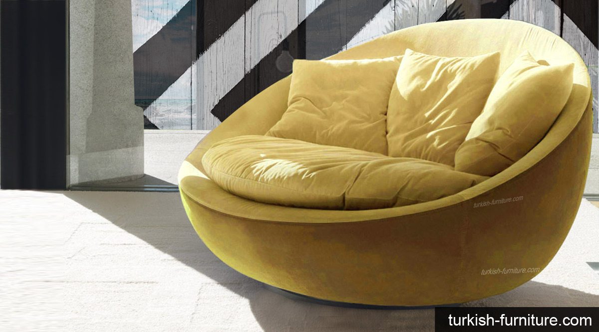 360 degree swivel Armchair